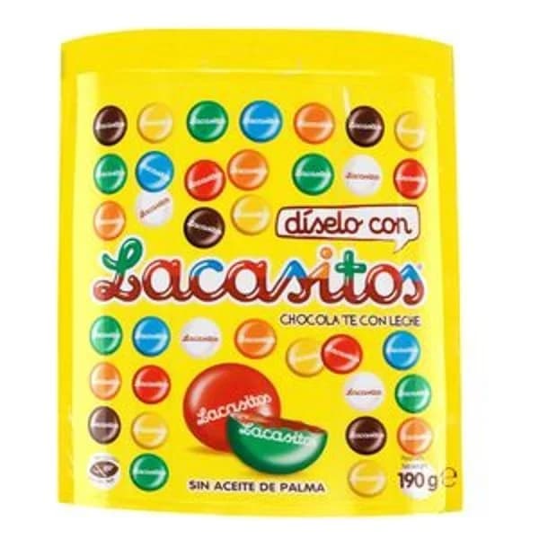 Grageas de chocolate LACASITOS, bolsa 190 g - 0.19 kg - Imagen del producto en Findit