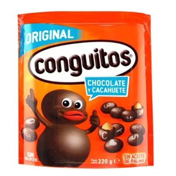 Cacahuetes recubiertos de choco CONGUITOS, bolsa 220 g - 0.2 kg - Imagen del producto en Findit