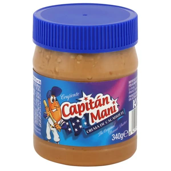 Crema de cacahuete crujiente Capitán Mani bote 340 g - 0.34 kg - Imagen del producto en Findit