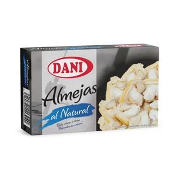Almejas al natural Dani lata 63 g - 0.06 kg - Imagen del producto en Findit