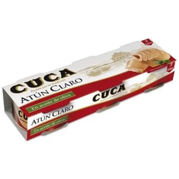 Atún claro en aceite de oliva CUCA, pack 3x65 g - 0.19 kg - Imagen del producto en Findit