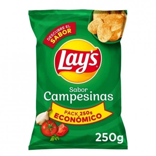 Patatas fritas LAY`S Campesinas, bolsa 250 g - 0.24 kg - Imagen del producto en Findit