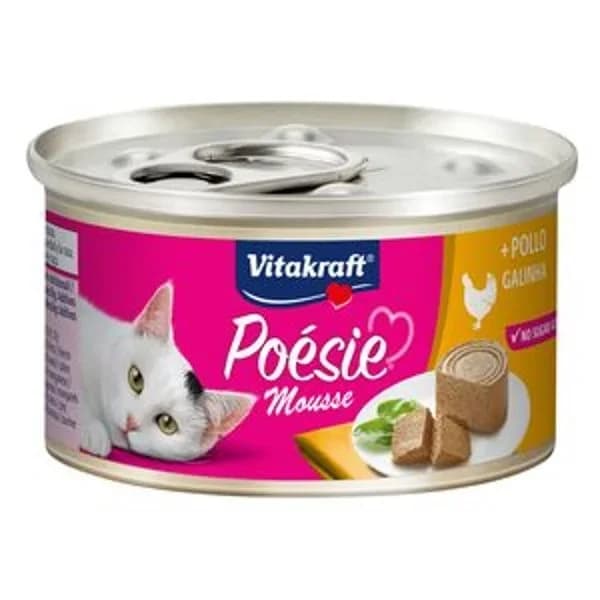 Mousse para gatos con pollo Vitakraft lata 85 g - 0.09 kg - Imagen del producto en Findit