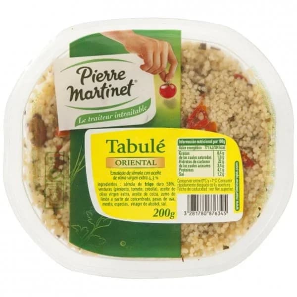 Tabulé oriental Pierre Martinet bandeja 200 g - 0.2 kg - Imagen del producto en Findit