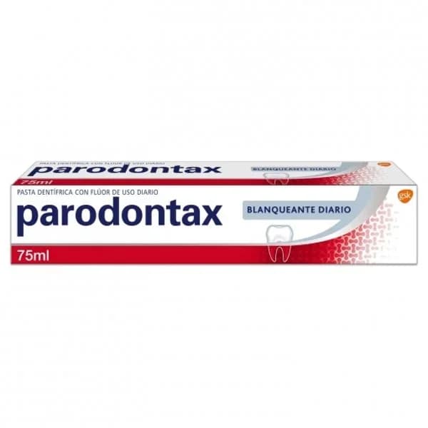 Dentífrico con flúor de uso diario blanqueante diario Parodontax 75 ml. - 0.08 l - Imagen del producto en Findit