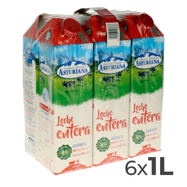 Leche entera Asturiana - 6 l - Imagen del producto en Findit