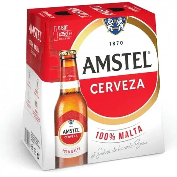 Cerveza Rubia Botellín 6 x 250ML - 1.5 l - Imagen del producto en Findit