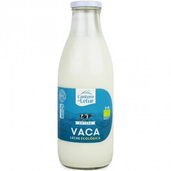 Leche de vaca entera ecológica Cantero de Letur botella 1 l. - 1 l - Imagen del producto en Findit