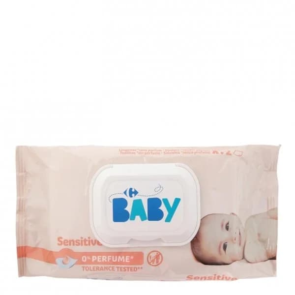 Toallitas bebe sensitive My Baby Carrefour 72 ud. - 71.67 ud - Imagen del producto en Findit