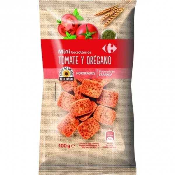 Mini bocaditos de tomate y orégano Sensation Carrefour 100 g. - 0.1 kg - Imagen del producto en Findit