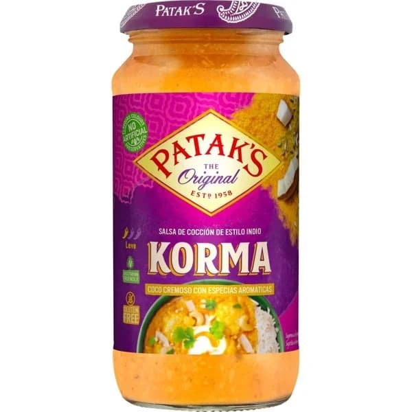 Salsa Korma 450 g - 0.45 kg - Imagen del producto en Findit