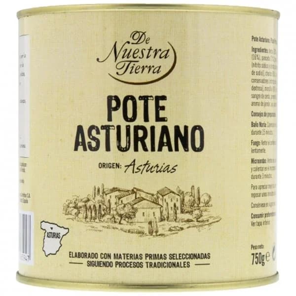 Pote Asturiano De Nuestra Tierra 750 g. - 0.75 kg - Imagen del producto en Findit