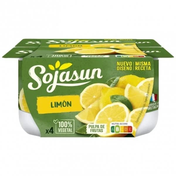 Postre de soja-limón SOJASUN, pack 4x100 g - 0.4 kg - Imagen del producto en Findit