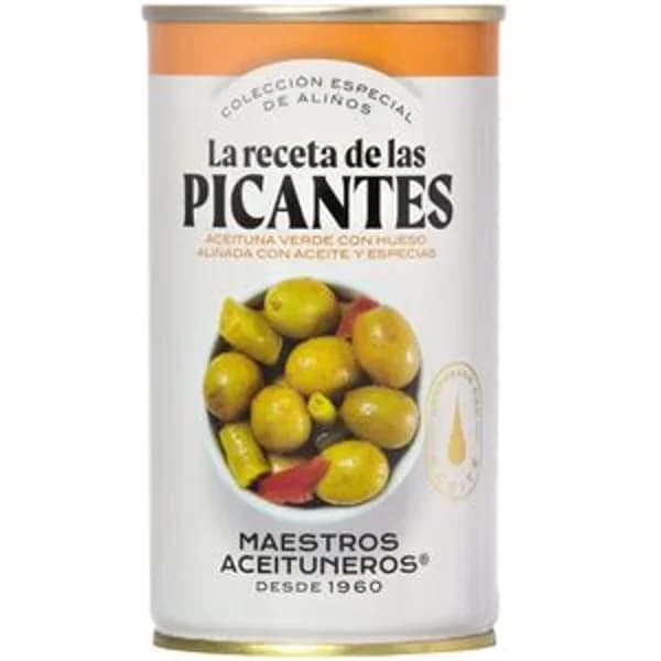 Aceitunas verdes picantes con hueso 350 g - 0.19 kg - Imagen del producto en Findit
