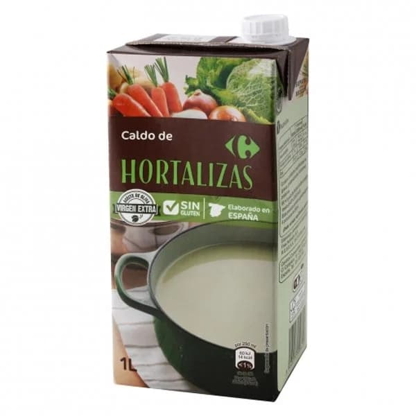 Caldo de verduras Classic Carrefour sin gluten brik 1 l. - 1 l - Imagen del producto en Findit