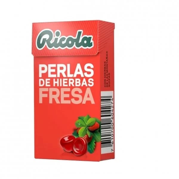 Perlas de fresa-menta RICOLA, caja 25 g - 0.03 kg - Imagen del producto en Findit