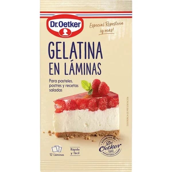 Gelatina en láminas DR. OETKER, sobre 20 g - 0.02 kg - Imagen del producto en Findit