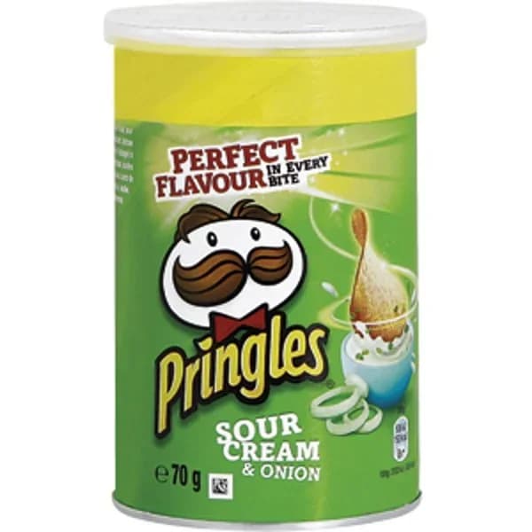 Aperitivo sour cream PRINGLES, lata 70 g - 0.07 kg - Imagen del producto en Findit