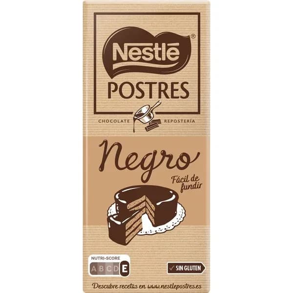 Chocolate negro para postre NESTLÉ, tableta 200 g - 0.2 kg - Imagen del producto en Findit