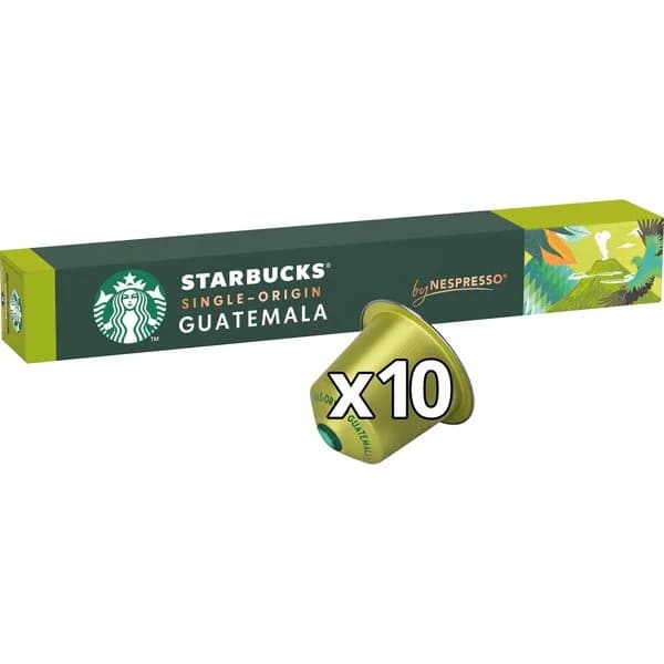 Café Guatemala compatible Nespresso STARBUCK, caja 10 uds - 10 ud - Imagen del producto en Findit