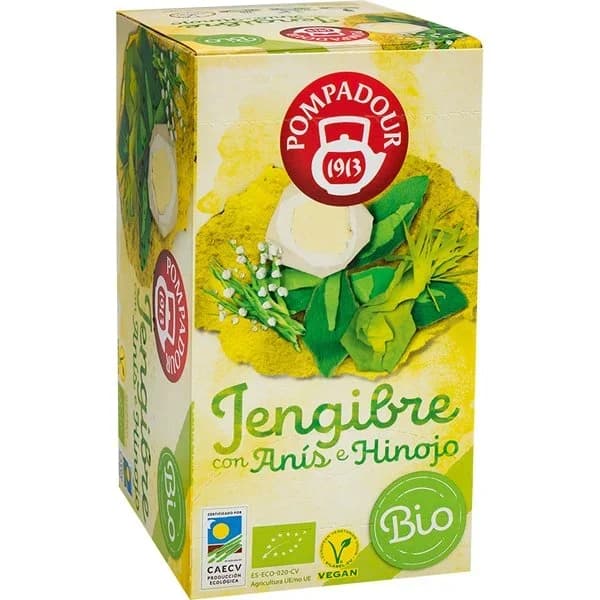 Jengibre con Anis e Hinojo Bio - 18 ud - Imagen del producto en Findit