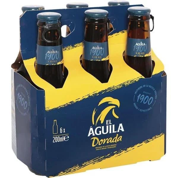 Cerveza Rubia Botellín 6 x 200ML - 1.2 l - Imagen del producto en Findit