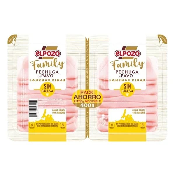 Pechuga de Pavo Family - 0.4 kg - Imagen del producto en Findit