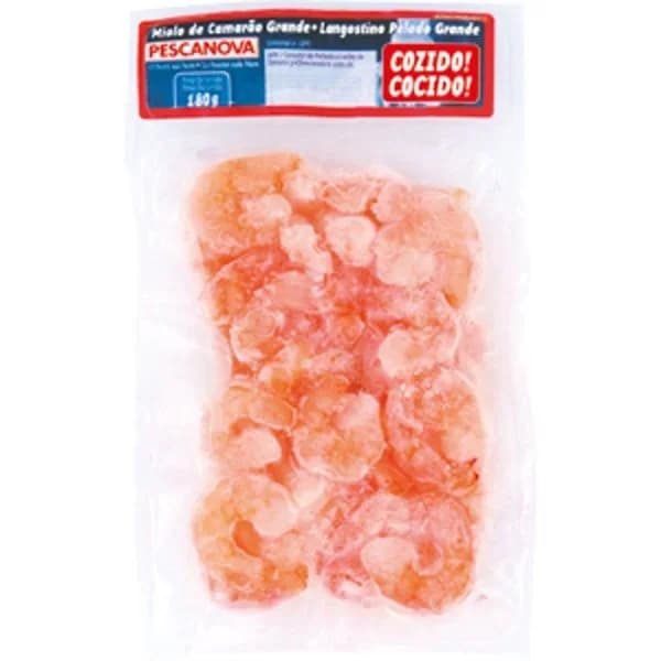 Langostino vannamei pelado cocido PESCANOVA, bandeja 180 g - 0.18 kg - Imagen del producto en Findit
