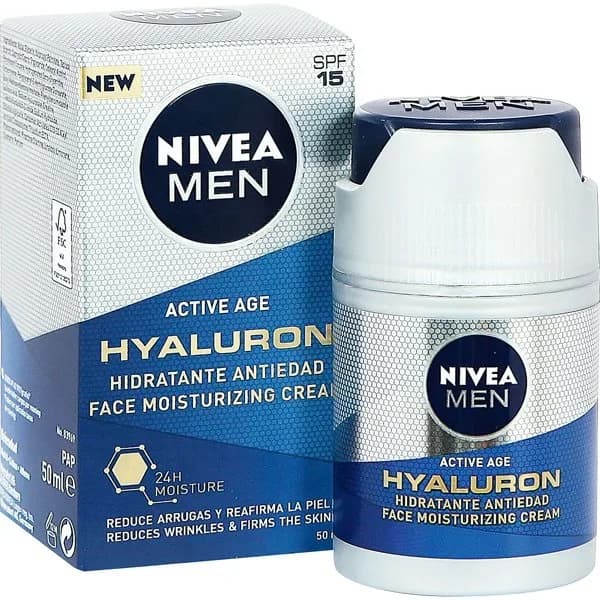 Crema facial hyaluron antiedad men 50 ml - 0.05 l - Imagen del producto en Findit