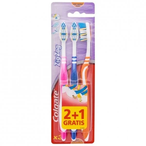Cepillo manual Zig Zag suave COLGATE, pack 1+2 uds. - 1 ud - Imagen del producto en Findit