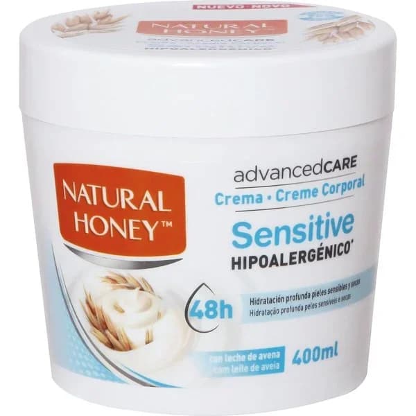 Crema corporal sensitive NATURAL HONEY, tarro 400 ml - 0.4 l - Imagen del producto en Findit