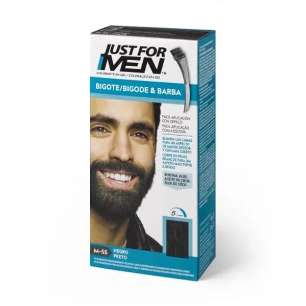 Colorante en gel bigote y barba negro Just for Men 15 ml. - 0.02 l - Imagen del producto en Findit