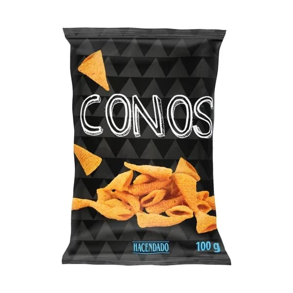 Conos sabor bacón y queso Hacendado - 0.1 kg - Imagen del producto en Findit