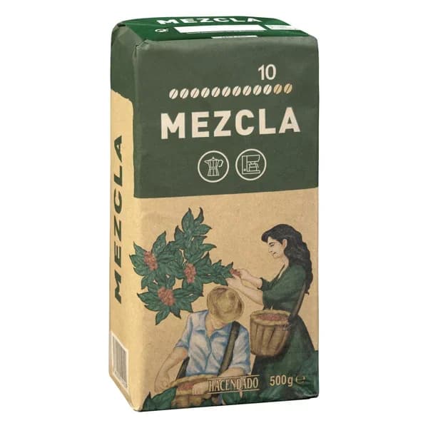 Café molido mezcla fuerte Hacendado - 0.5 kg - Imagen del producto en Findit
