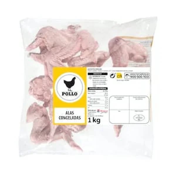 Alas de pollo congeladas - 1 kg - Imagen del producto en Findit