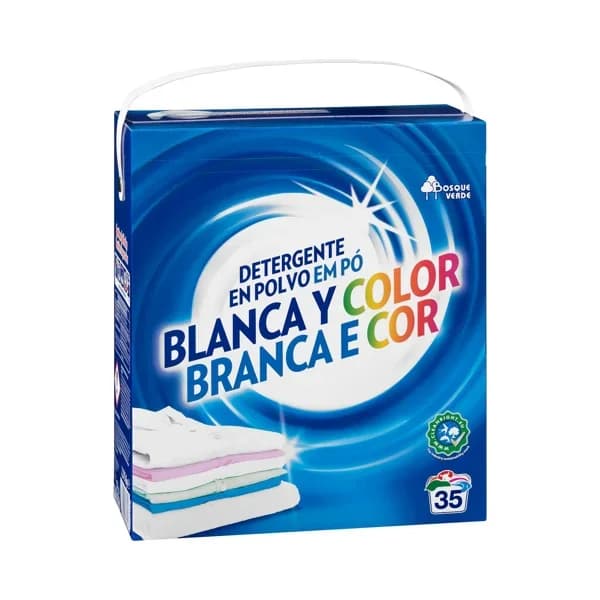 Detergente ropa blanca y de color Bosque Verde en polvo - 34.89 ud - Imagen del producto en Findit