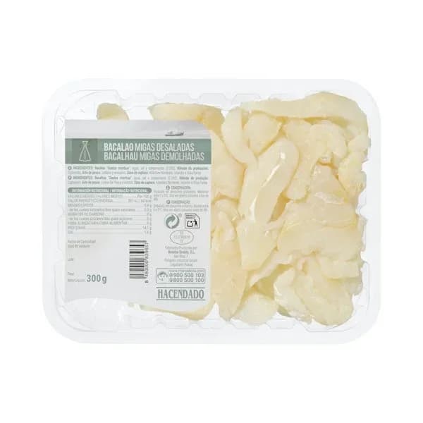 Migas de bacalao desaladas Hacendado - 1 ud - Imagen del producto en Findit