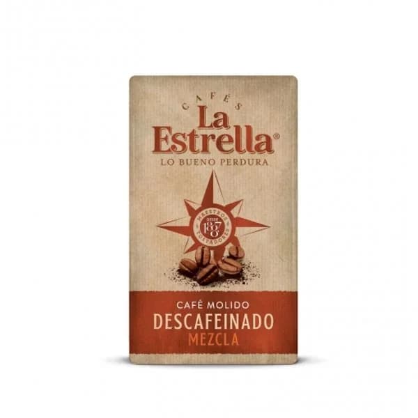 Café molido mezcla descafeinado La Estrella 250 g. - 0.25 kg - Imagen del producto en Findit
