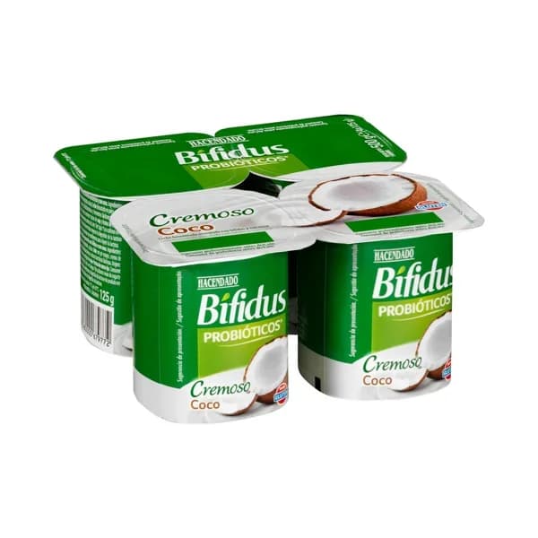 Bífidus cremoso probiótico con coco Hacendado - 0.5 kg - Imagen del producto en Findit