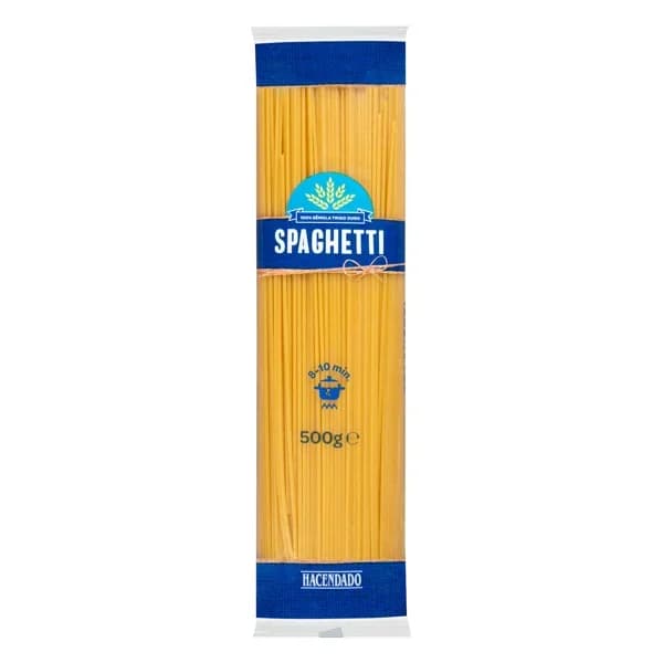 Spaghetti Hacendado - 0.5 kg - Imagen del producto en Findit