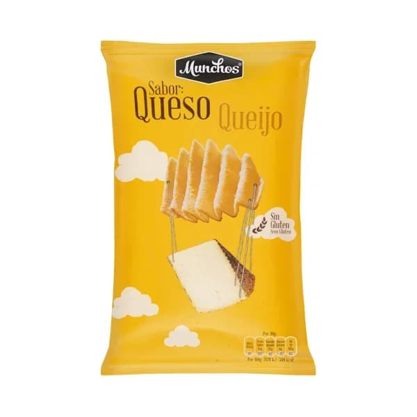 Patatas fritas onduladas Munchos sabor queso - 0.13 kg - Imagen del producto en Findit