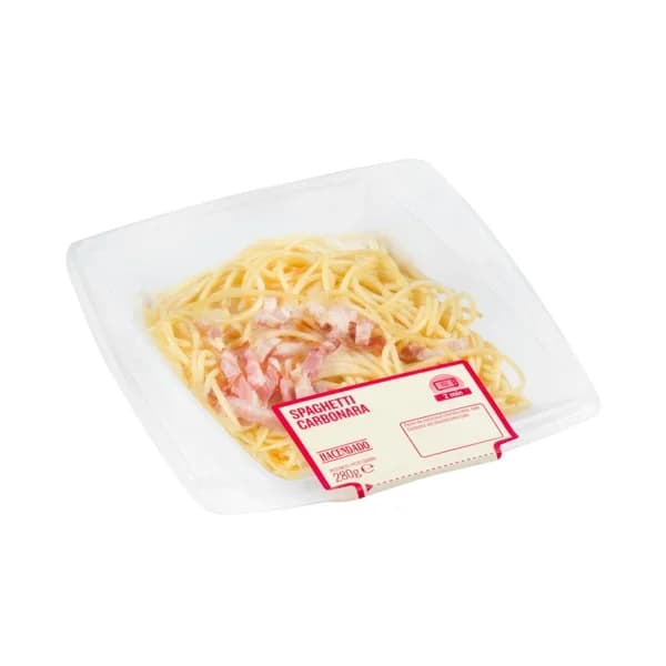 Spaghetti carbonara Hacendado - 0.28 kg - Imagen del producto en Findit
