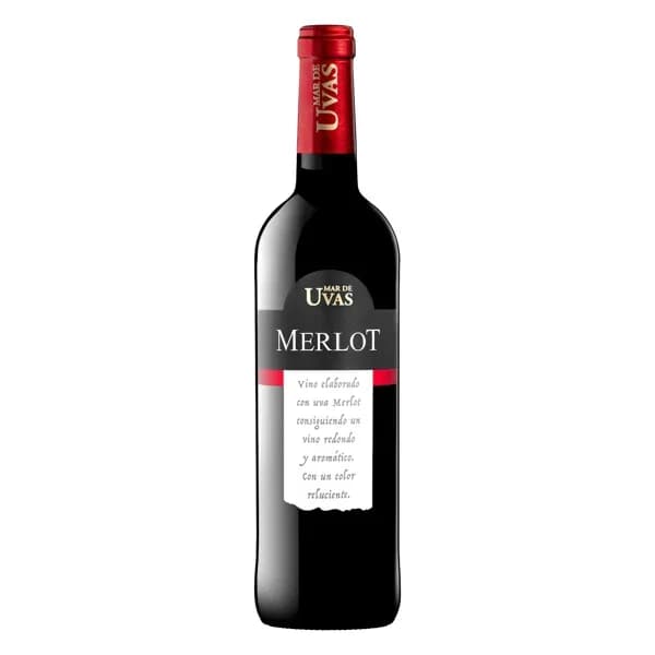Vino tinto Merlot Mar de Uvas - 0.75 l - Imagen del producto en Findit