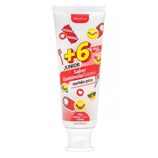 Dentífrico infantil +6 años Deliplus sabor gominola - 0.08 l - Imagen del producto en Findit