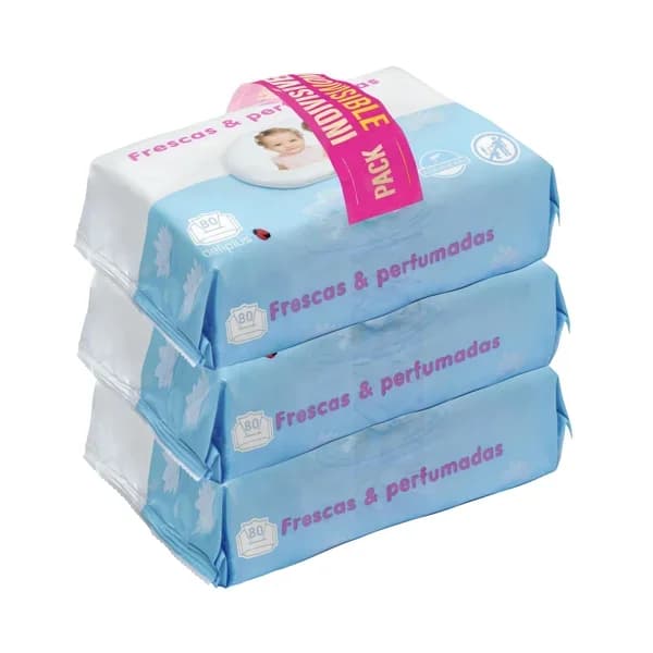 Toallitas bebé frescas & perfumadas Deliplus - 229.17 ud - Imagen del producto en Findit