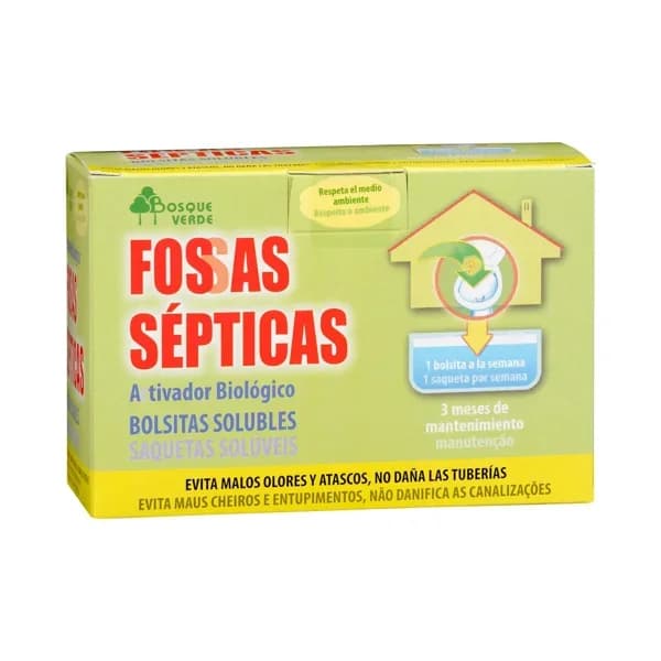Limpiador fosas sépticas Bosque Verde bolsitas solubles - 0.3 kg - Imagen del producto en Findit