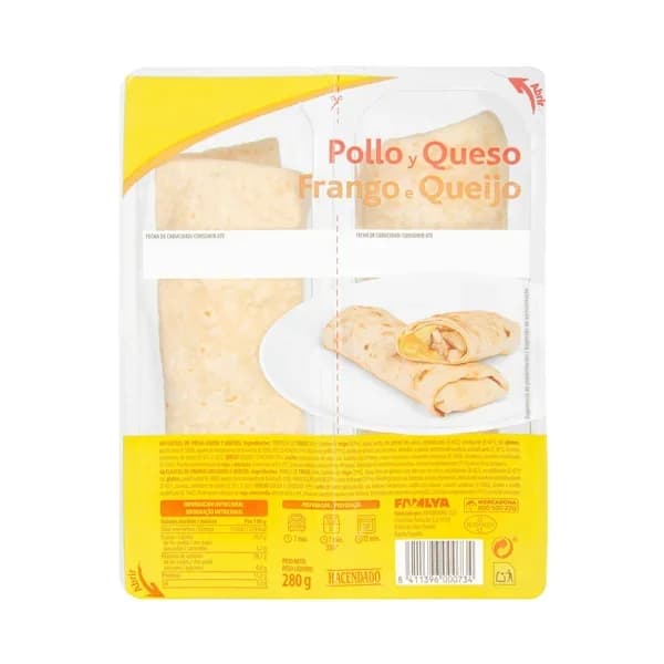 Flautas de pollo y queso - 0.28 kg - Imagen del producto en Findit