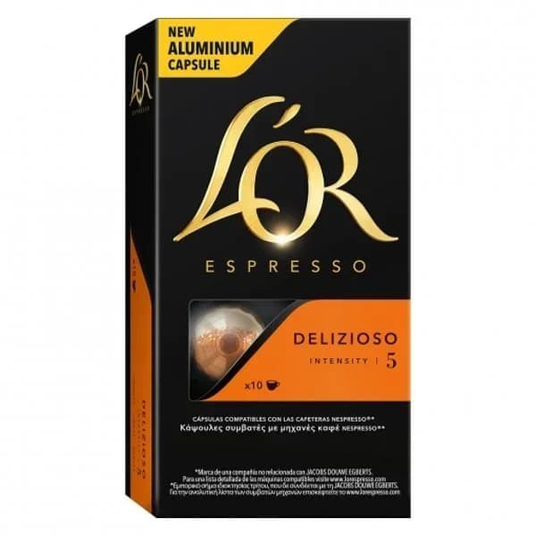 Café Delizioso en cápsulas L'Or Espresso compatible con Nespresso 10 ud. - 9.97 ud - Imagen del producto en Findit