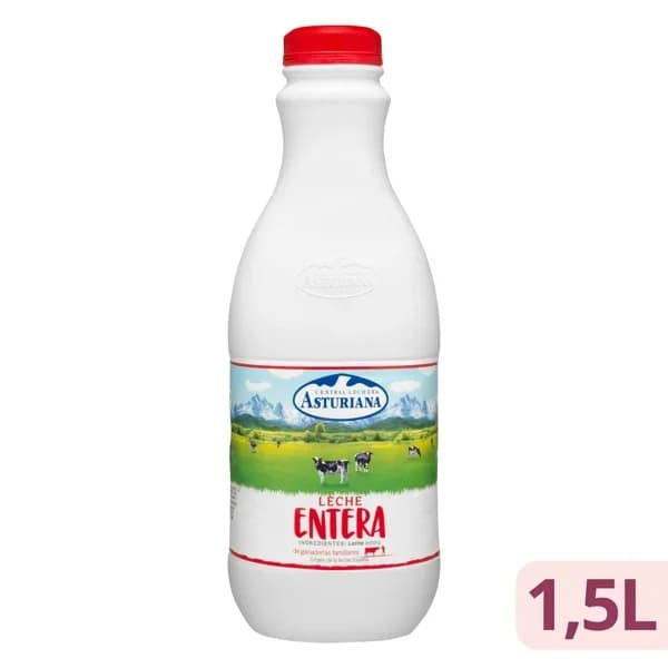 Leche entera Asturiana - 1.5 l - Imagen del producto en Findit