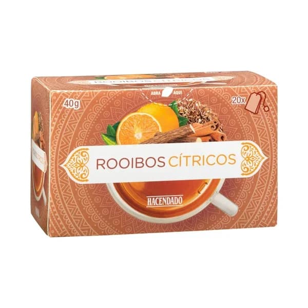 Infusión Rooibos cítricos Hacendado - 0.04 kg - Imagen del producto en Findit